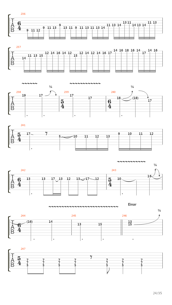 The Architect吉他谱