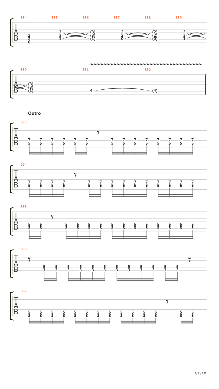 The Architect吉他谱