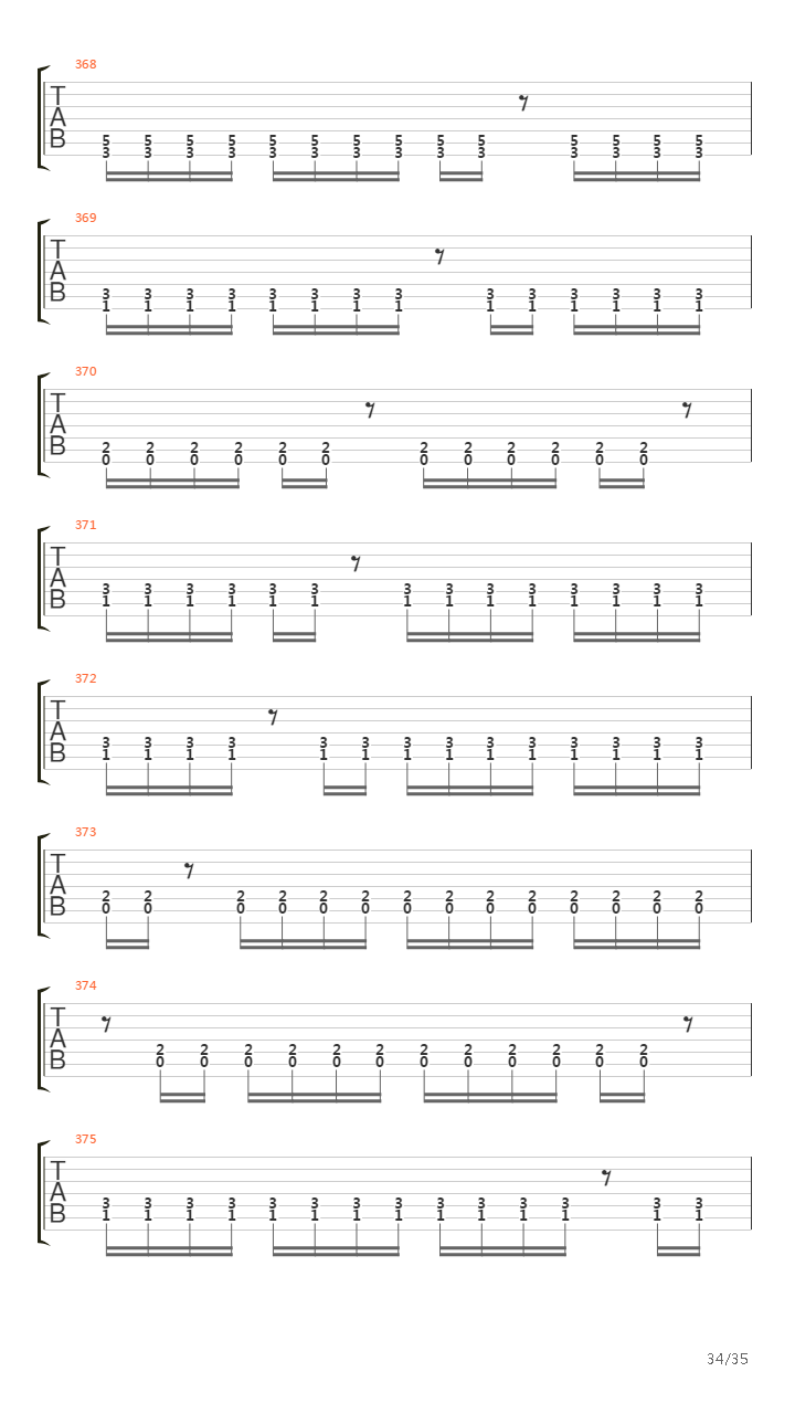 The Architect吉他谱