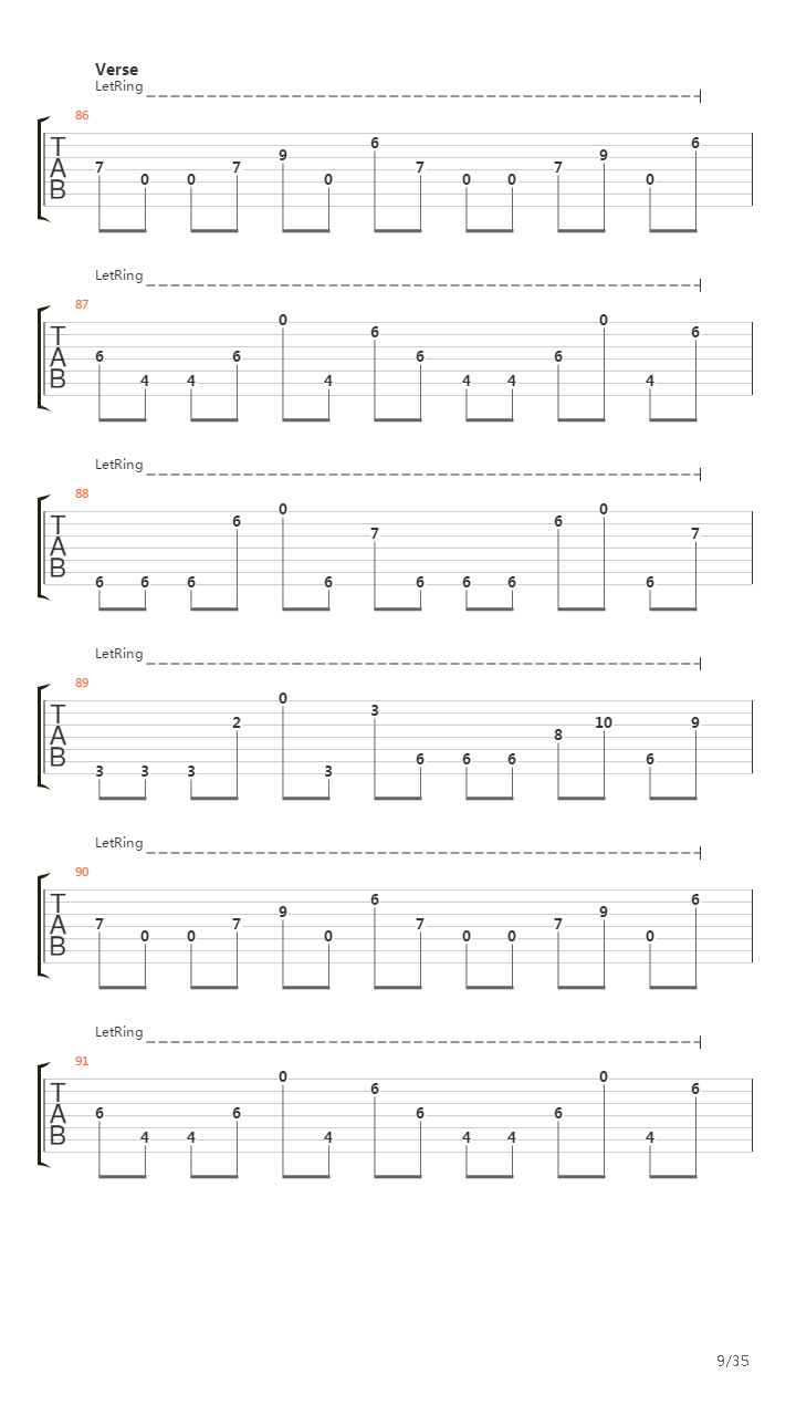 The Architect吉他谱