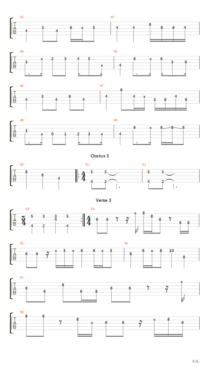 Nakamarra (Bass Line)吉他谱