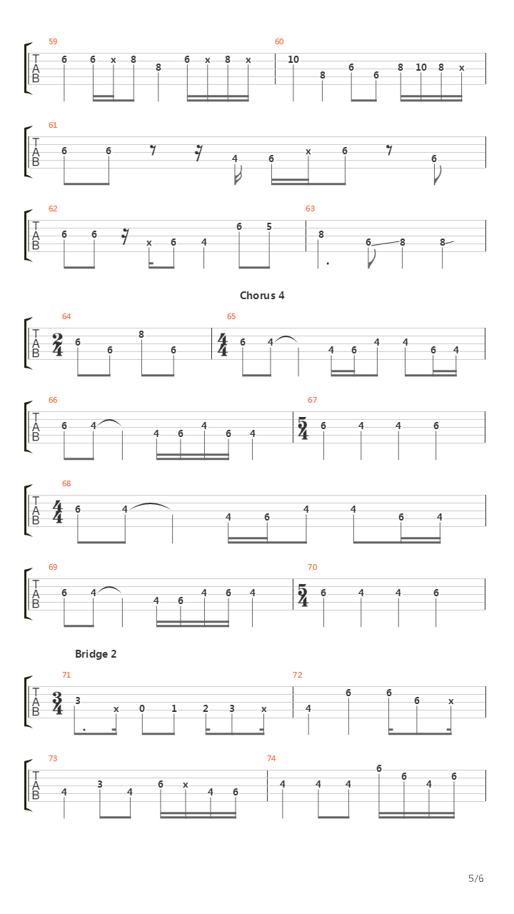 Nakamarra (Bass Line)吉他谱