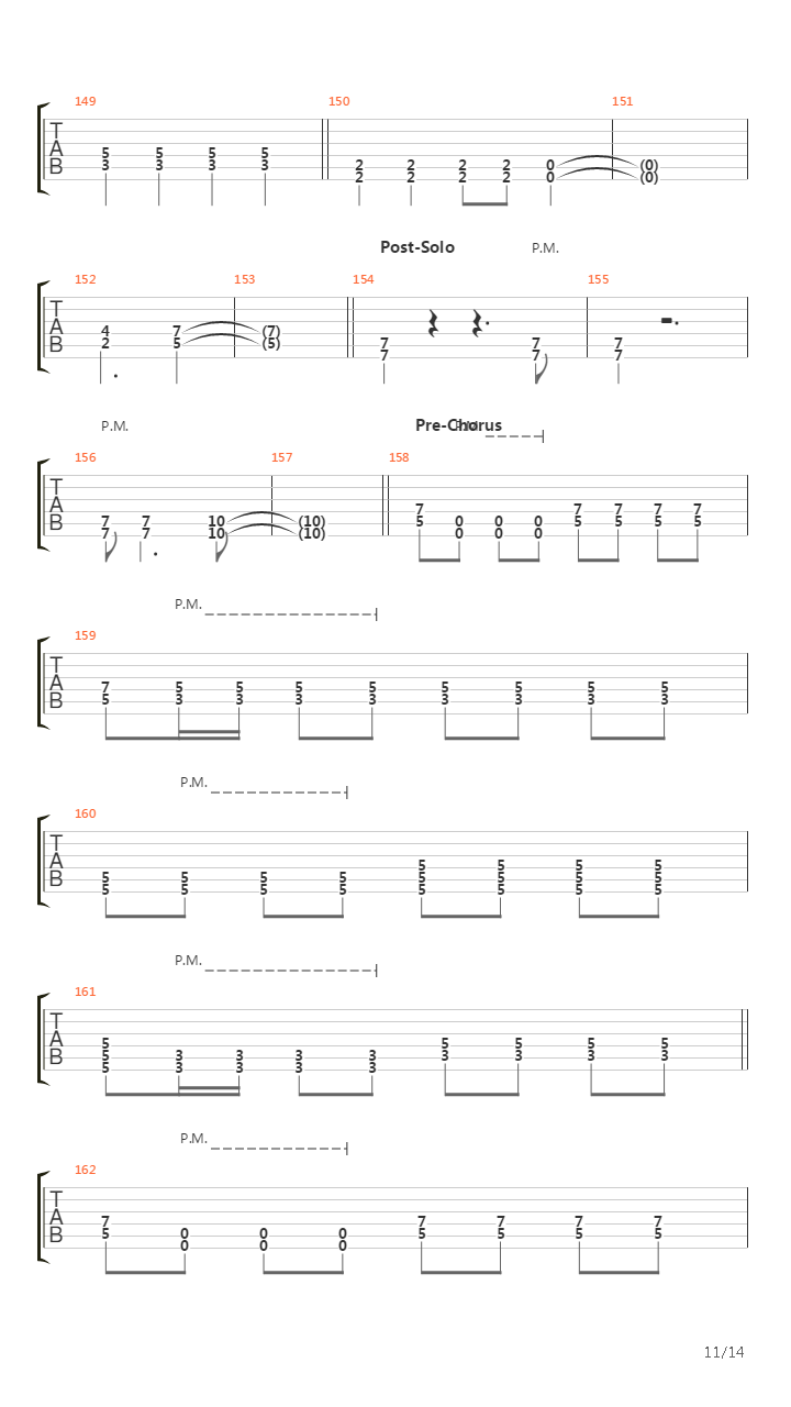 The End吉他谱