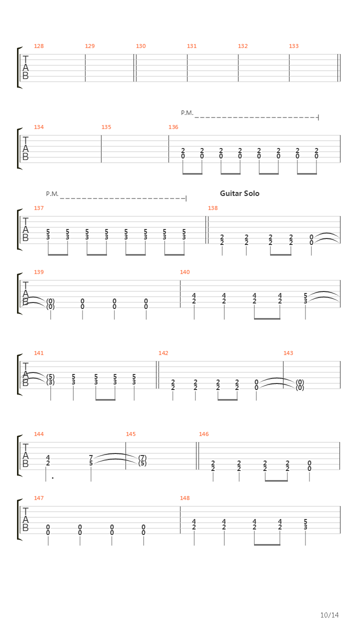 The End吉他谱