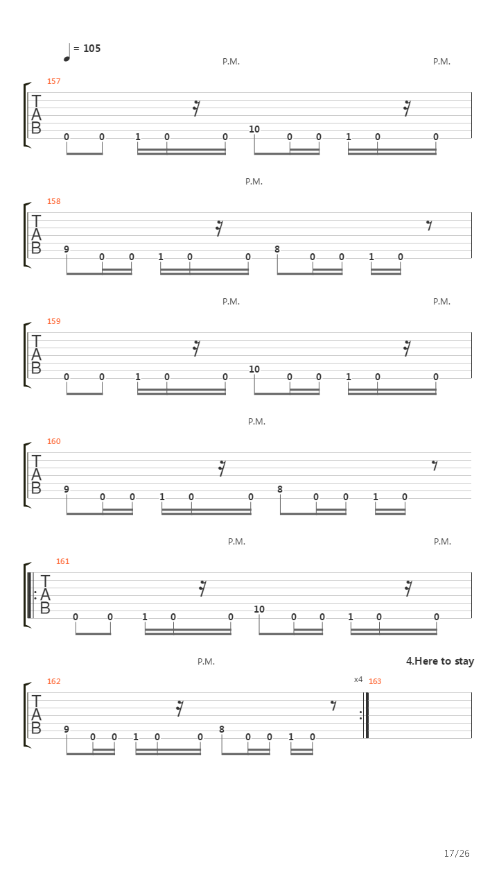 Top 20 Riffs (by Vladimir Chamber)吉他谱