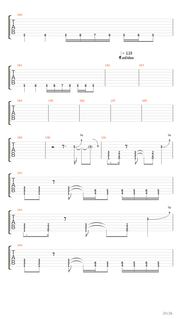 Top 20 Riffs (by Vladimir Chamber)吉他谱