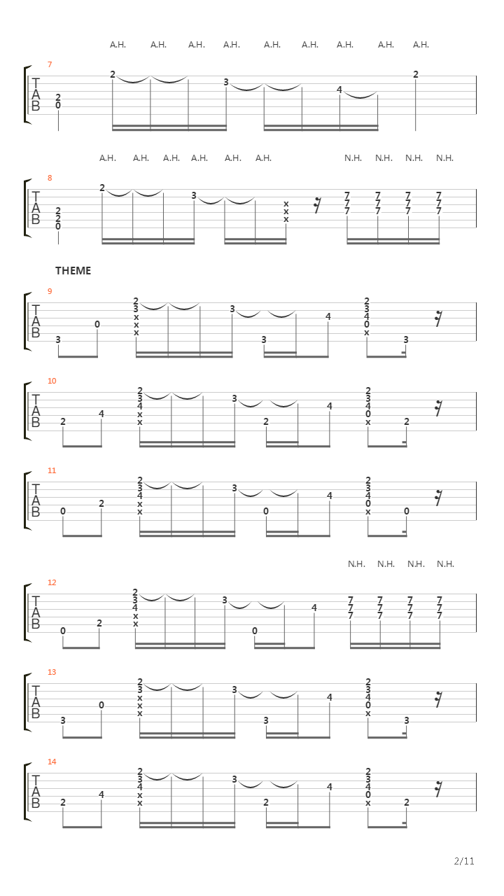 Midnight City (Fingerstyle)吉他谱