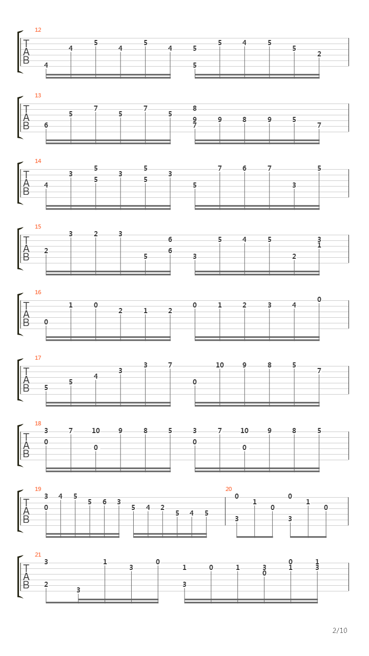 Opus 1 No 1吉他谱