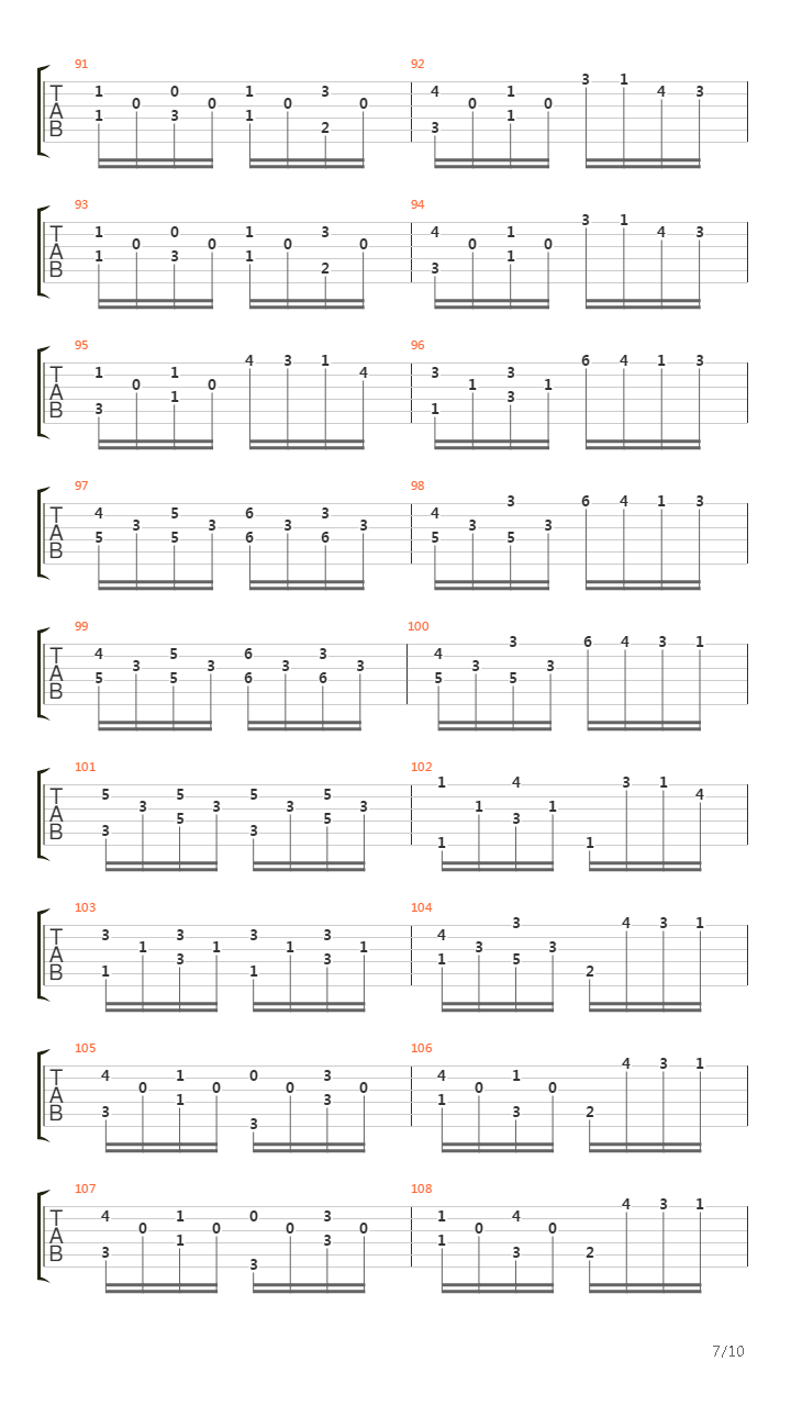 Opus 1 No 1吉他谱