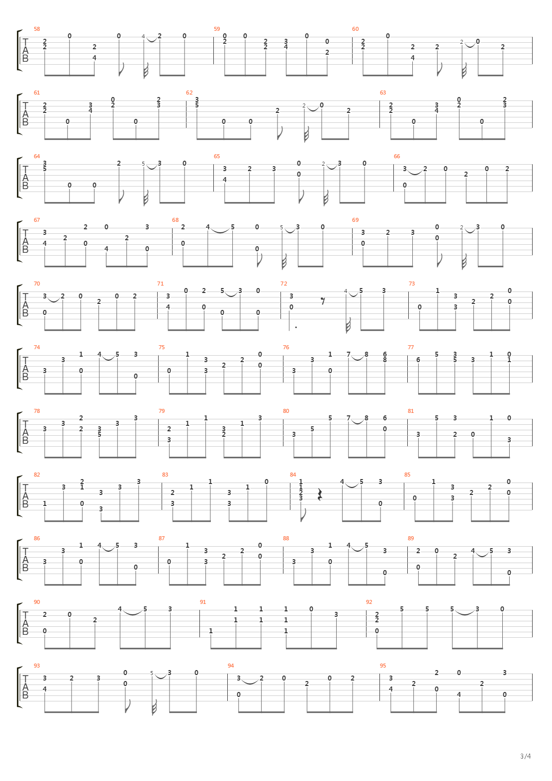 Opus 1 No 2吉他谱