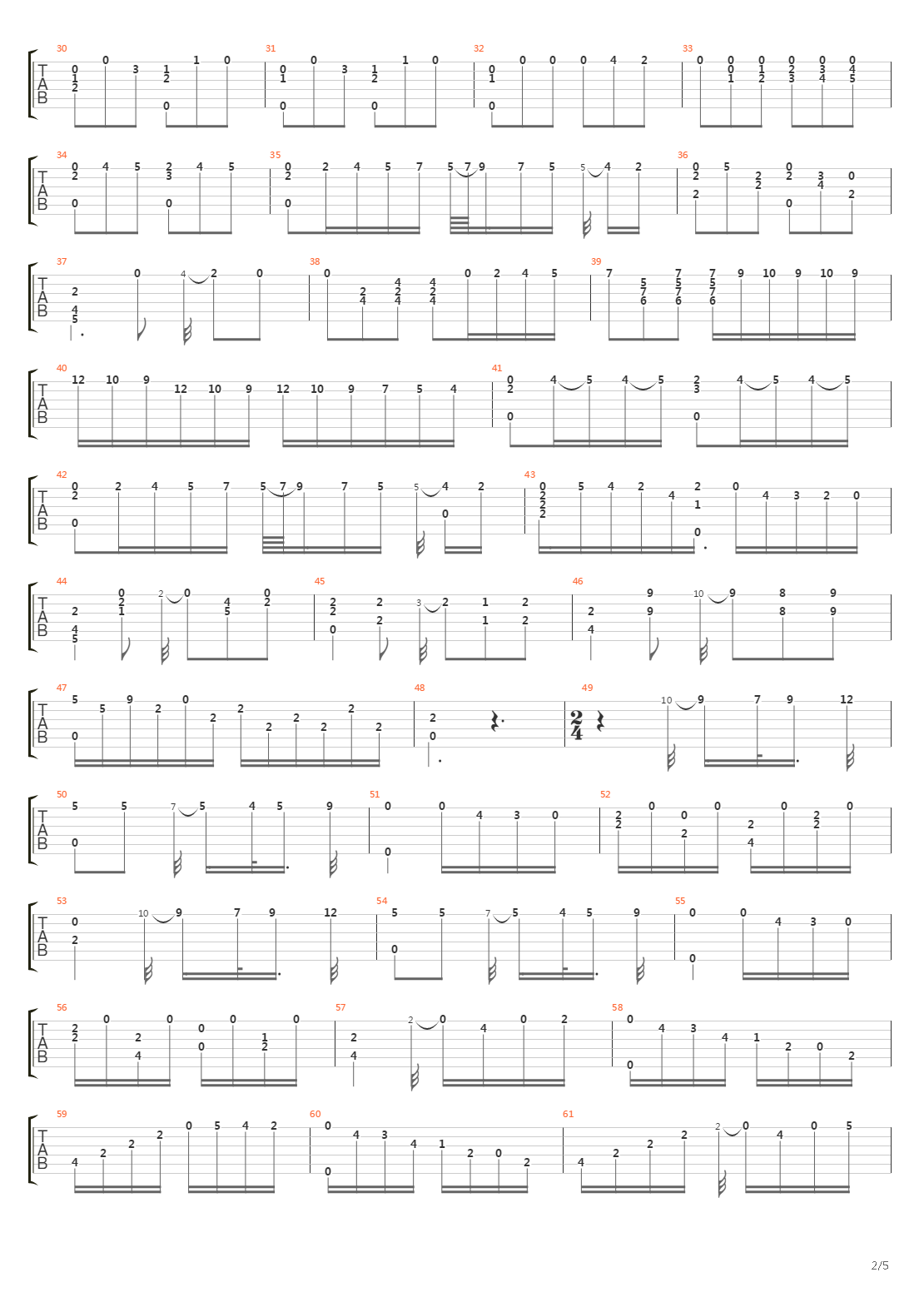 Opus 1 No 3吉他谱