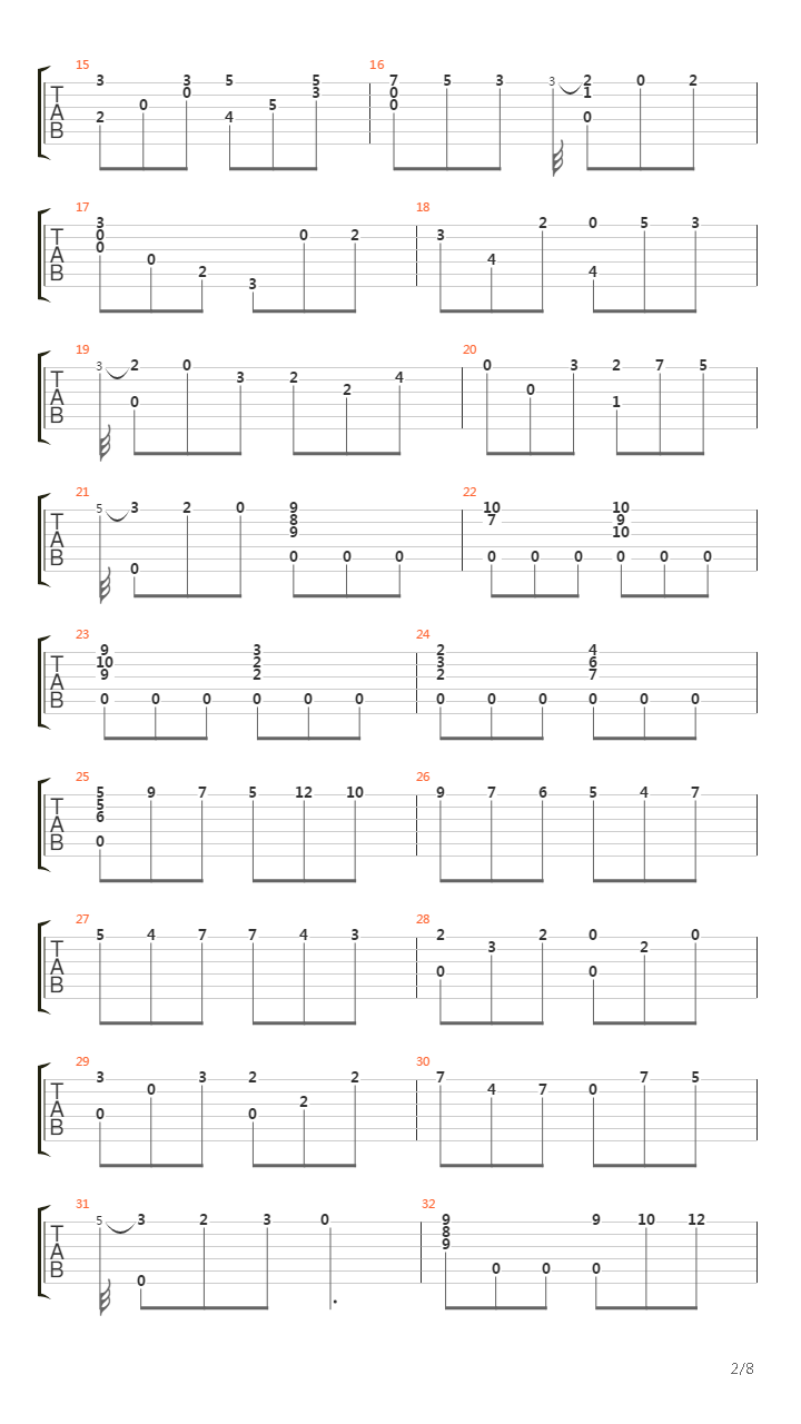 Opus 2 No 2吉他谱