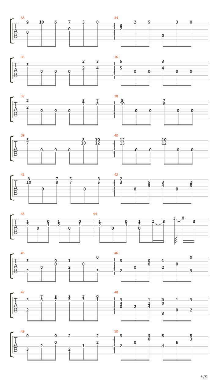 Opus 2 No 2吉他谱