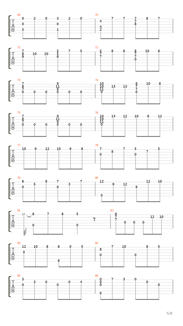 Opus 2 No 2吉他谱