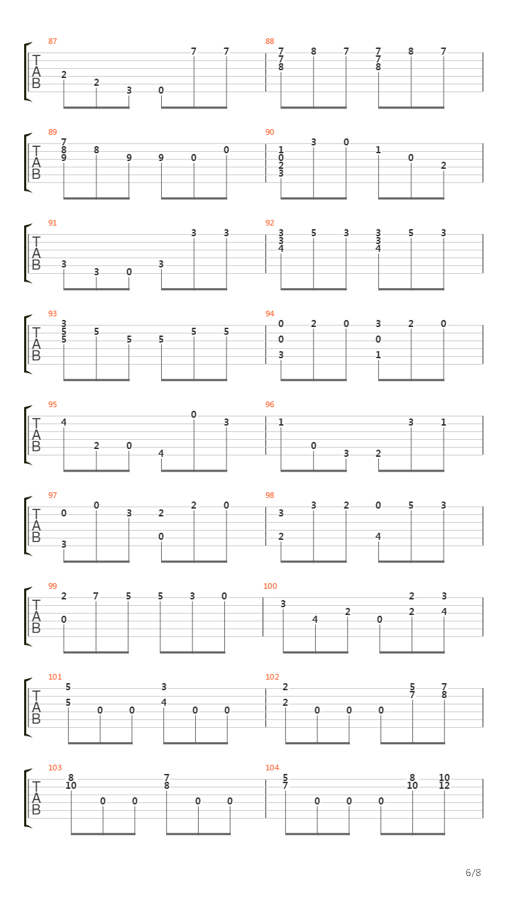Opus 2 No 2吉他谱