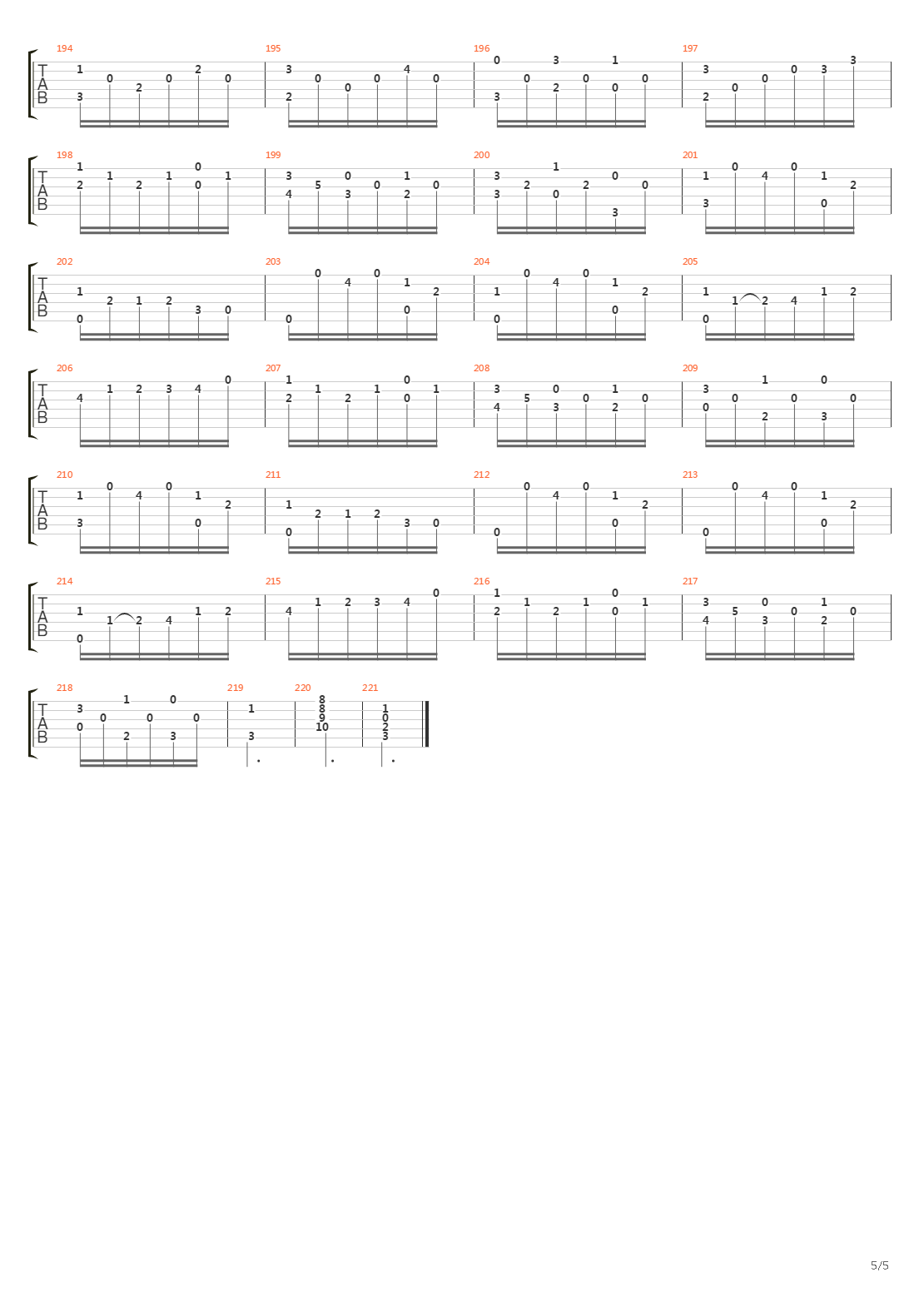 Opus 2 No 3吉他谱