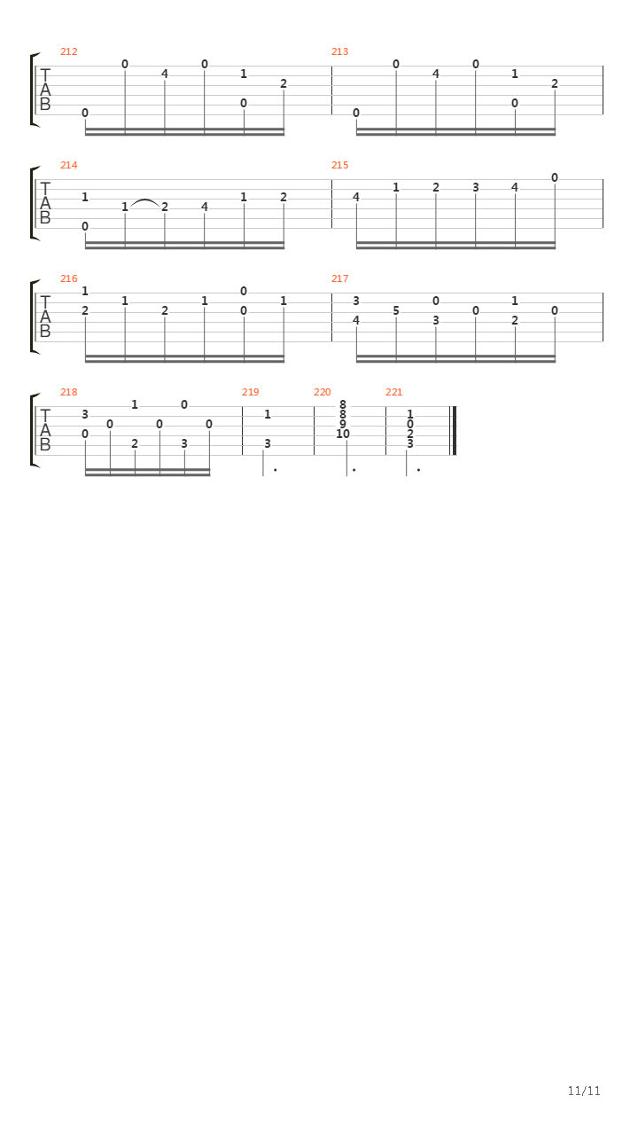 Opus 2 No 3吉他谱