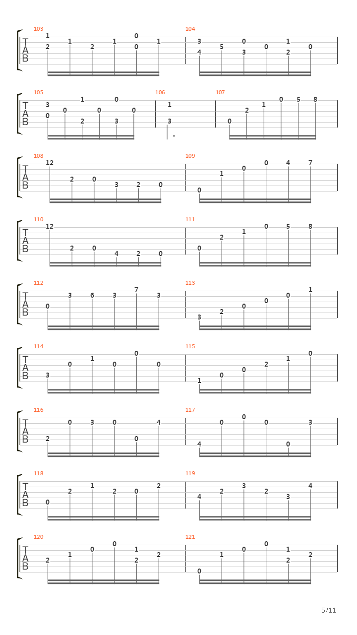 Opus 2 No 3吉他谱