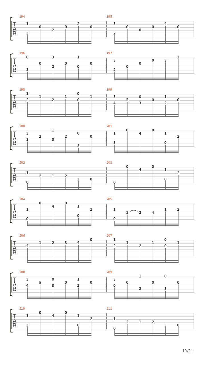 Opus 2 No 3吉他谱