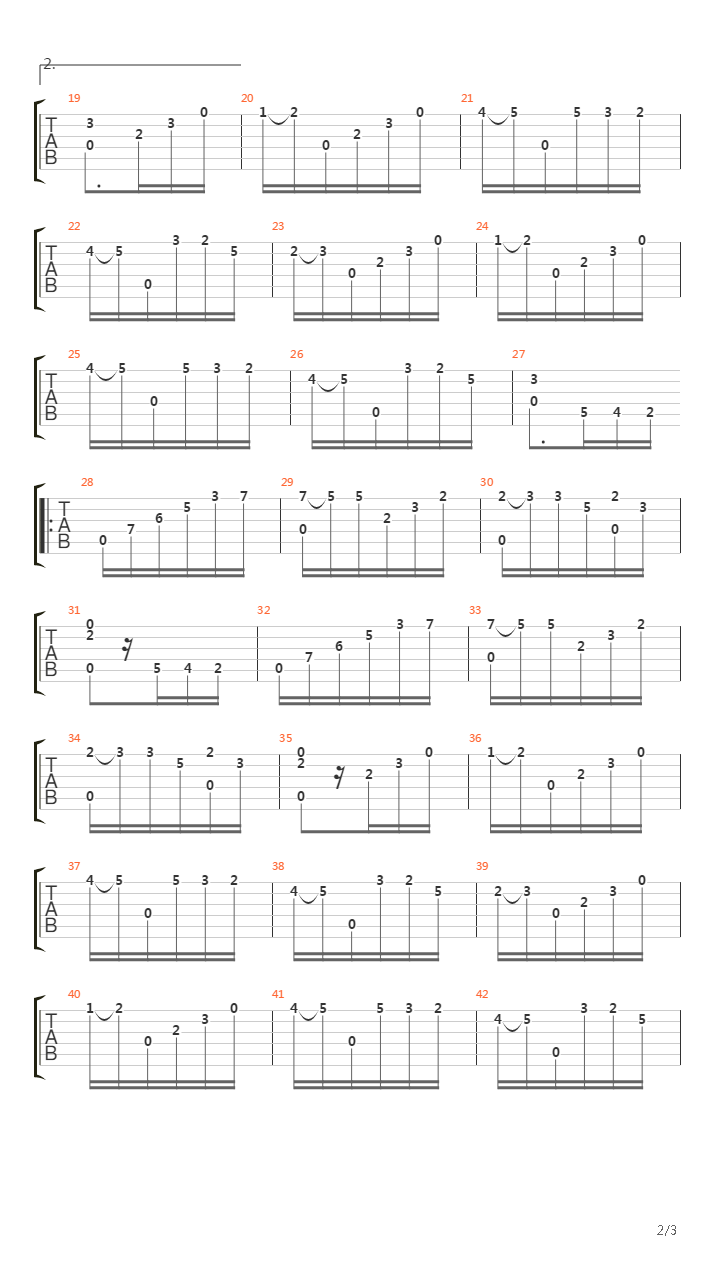 Opus 23 No 6吉他谱