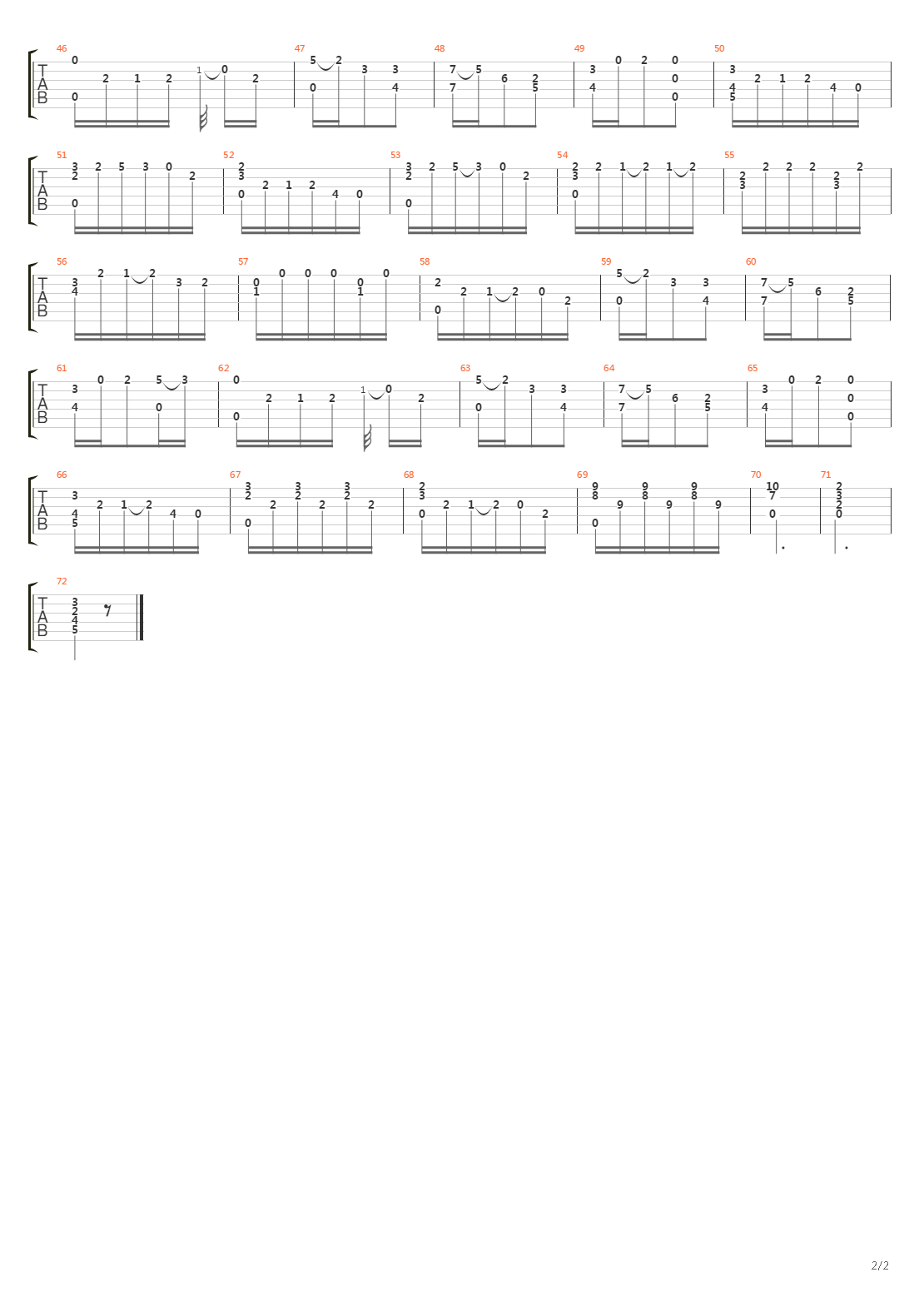 Opus 3 No 4吉他谱