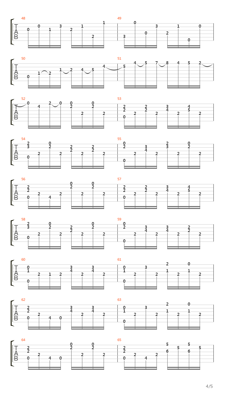 Opus 3 No 8吉他谱