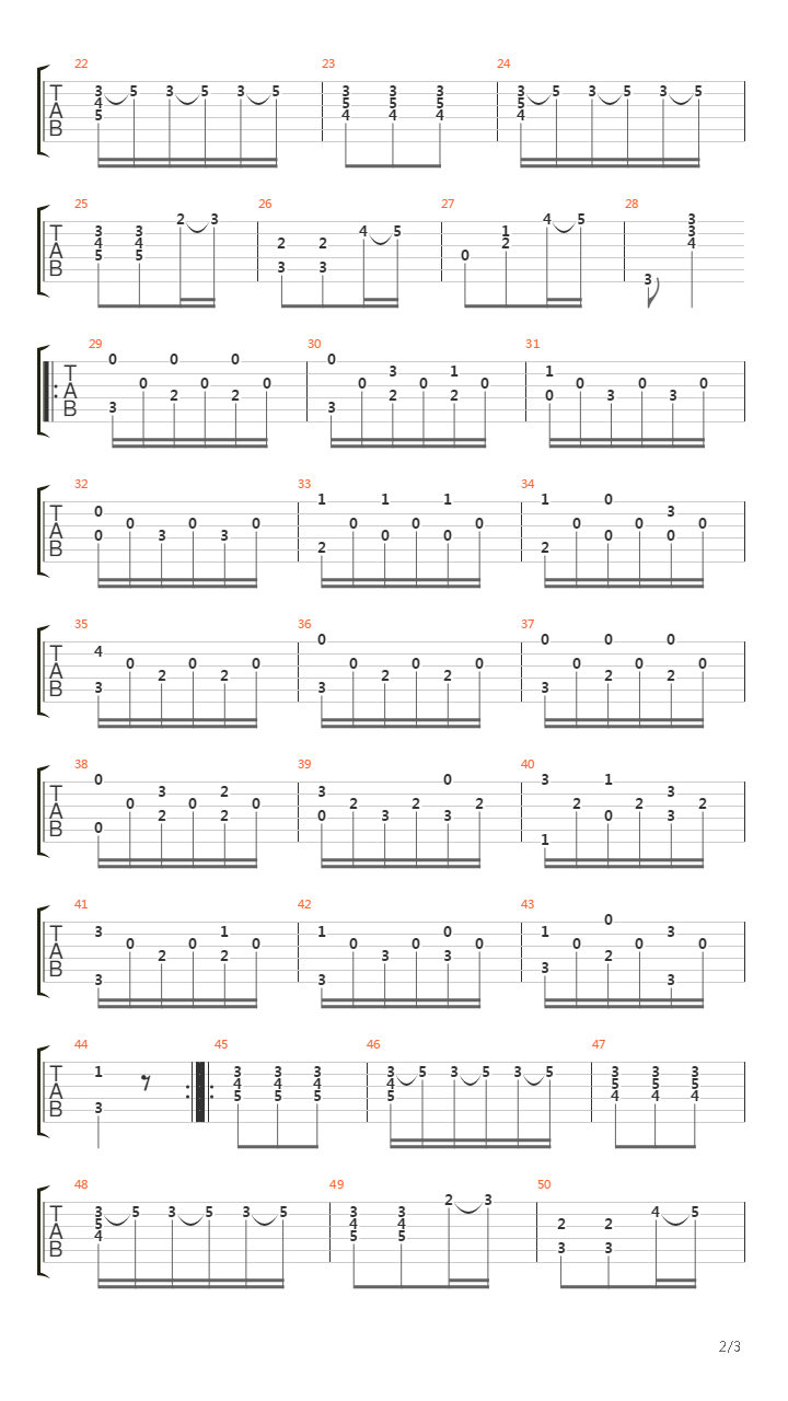 Opus 4 No 2吉他谱