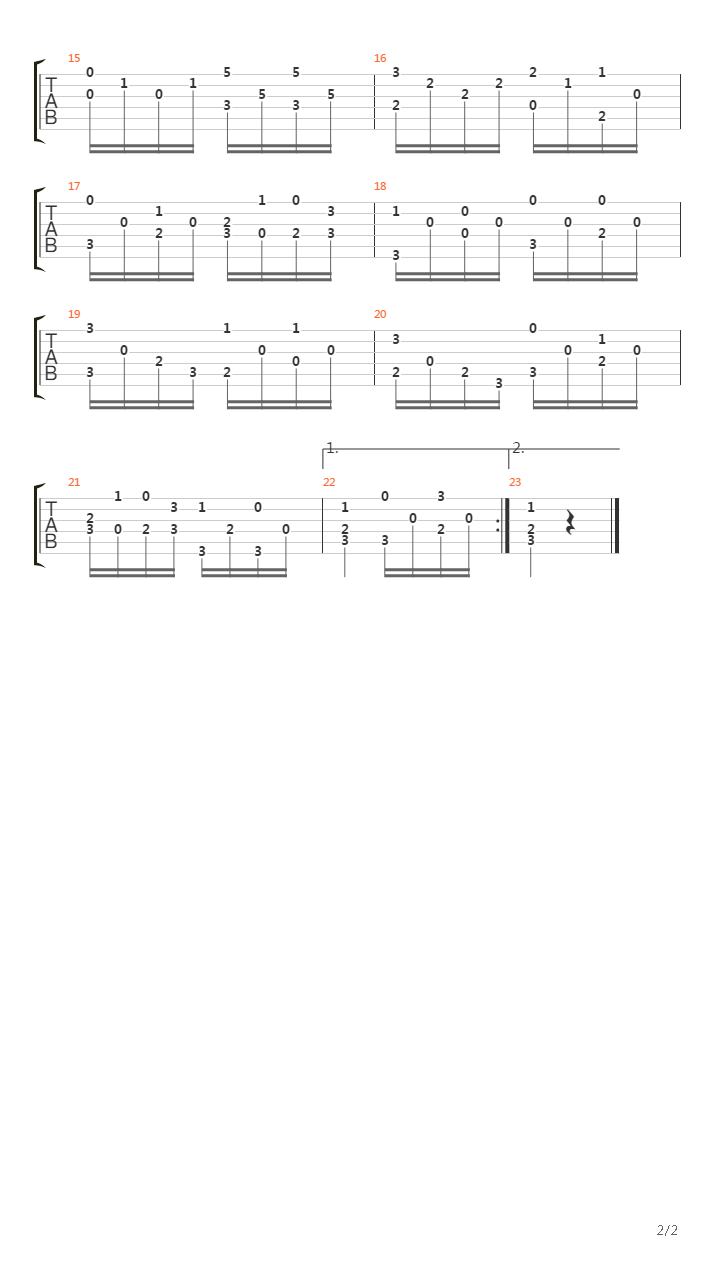 Opus 5 No 11吉他谱