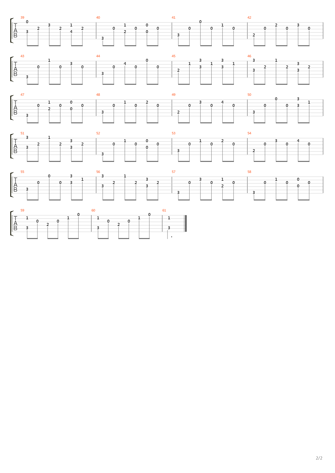 Opus 5 No 13吉他谱