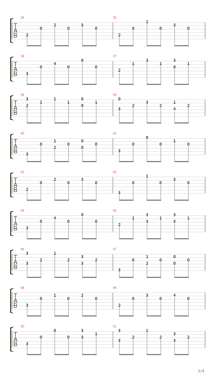 Opus 5 No 13吉他谱