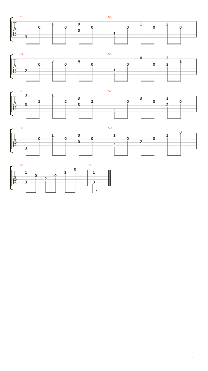 Opus 5 No 13吉他谱