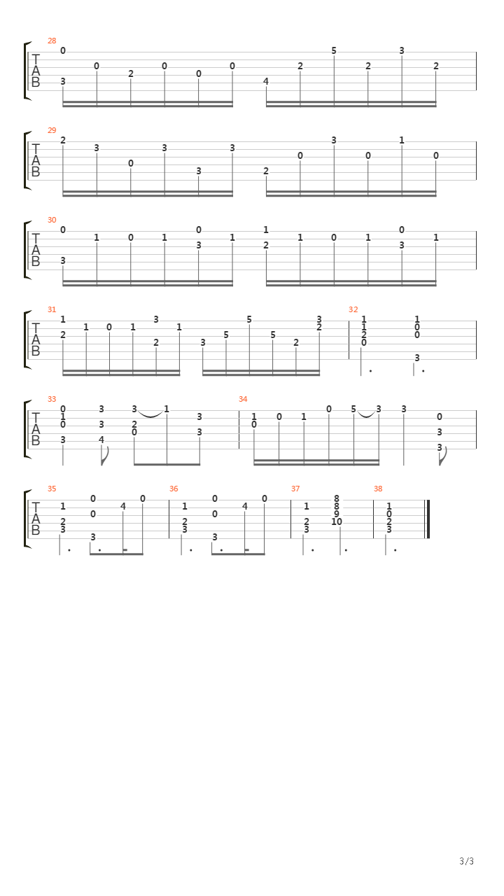 Opus 5 No 15吉他谱