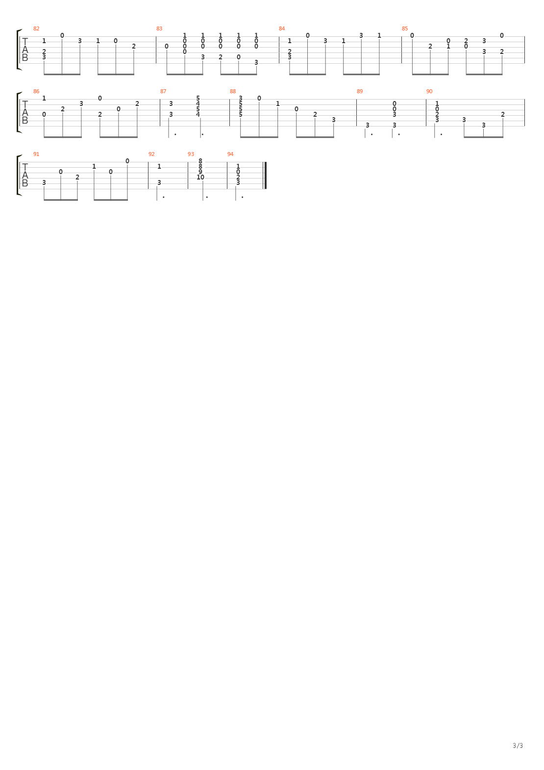 Opus 5 No 16吉他谱