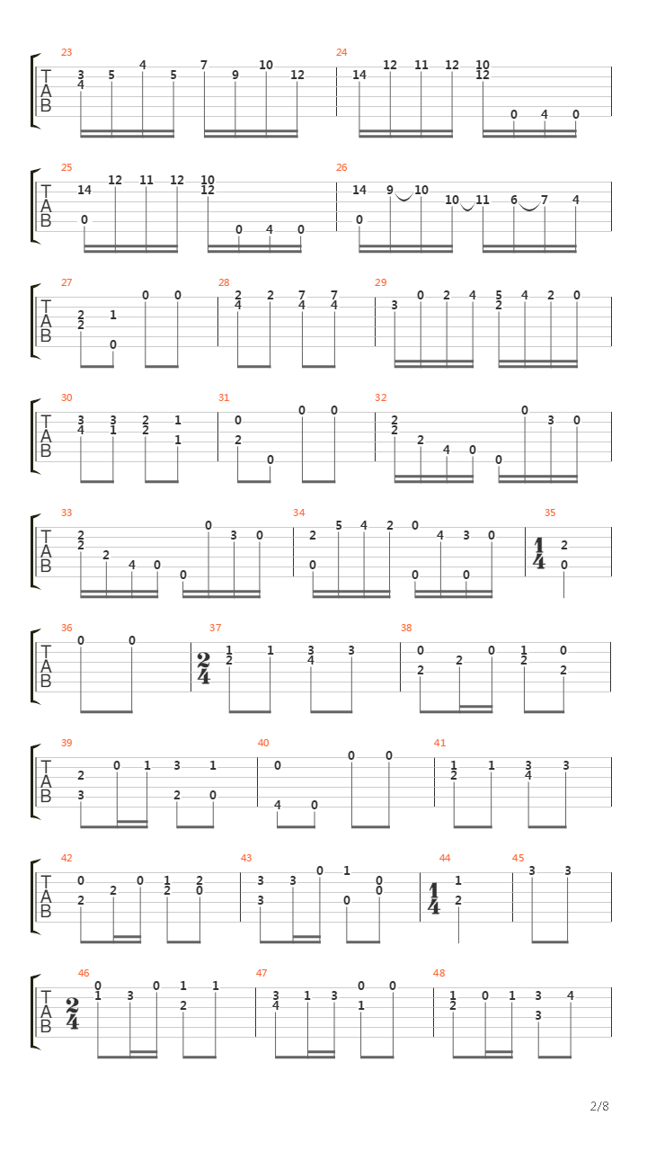 Opus 5 No 17吉他谱