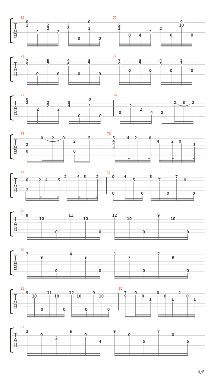 Opus 5 No 17吉他谱