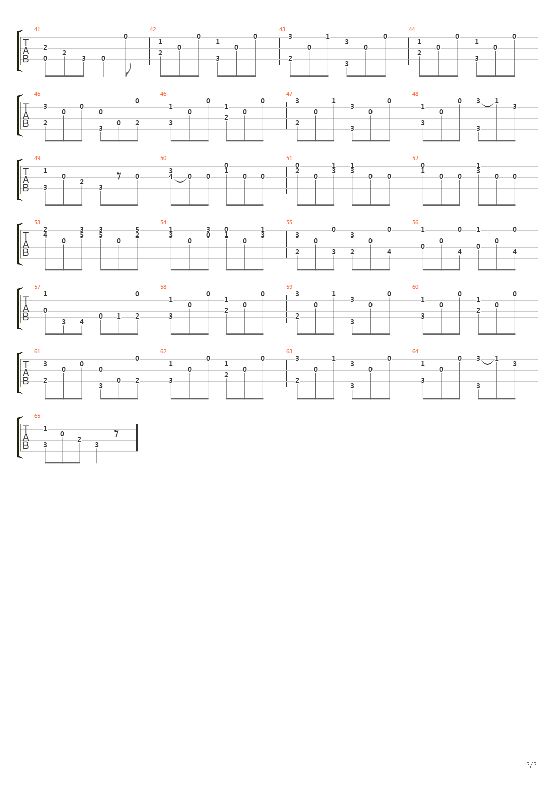 Opus 5 No 2吉他谱