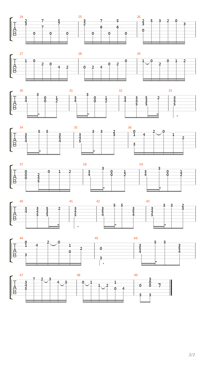 Opus 5 No 8吉他谱