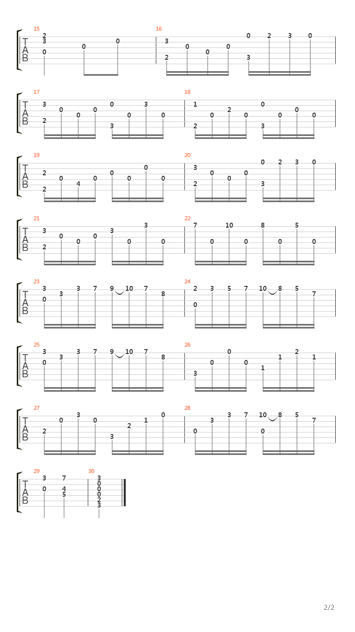 Opus 5 No 9吉他谱