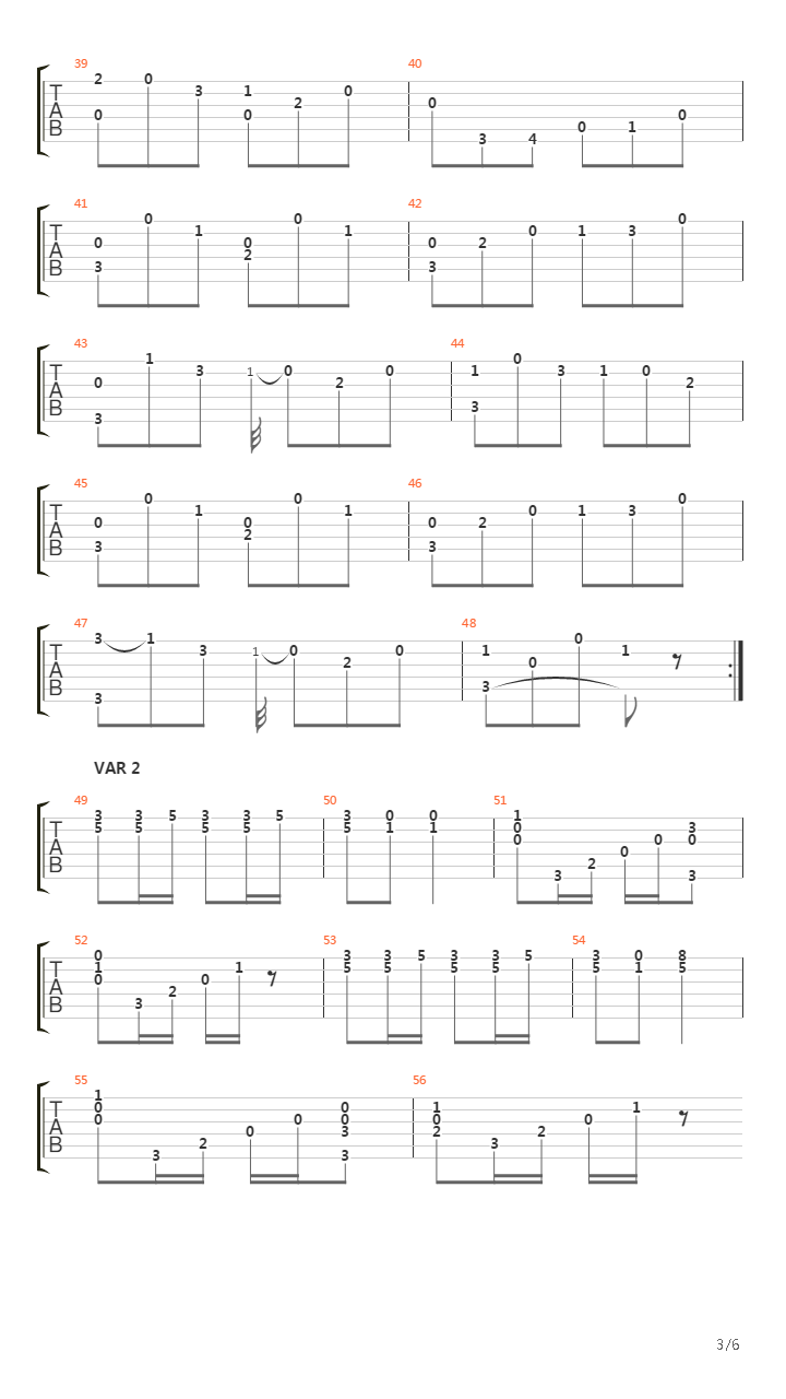 Opus 59 No 42吉他谱