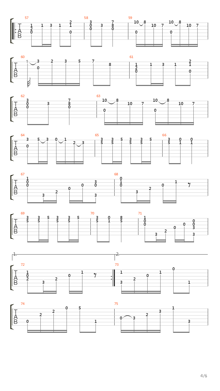 Opus 59 No 42吉他谱