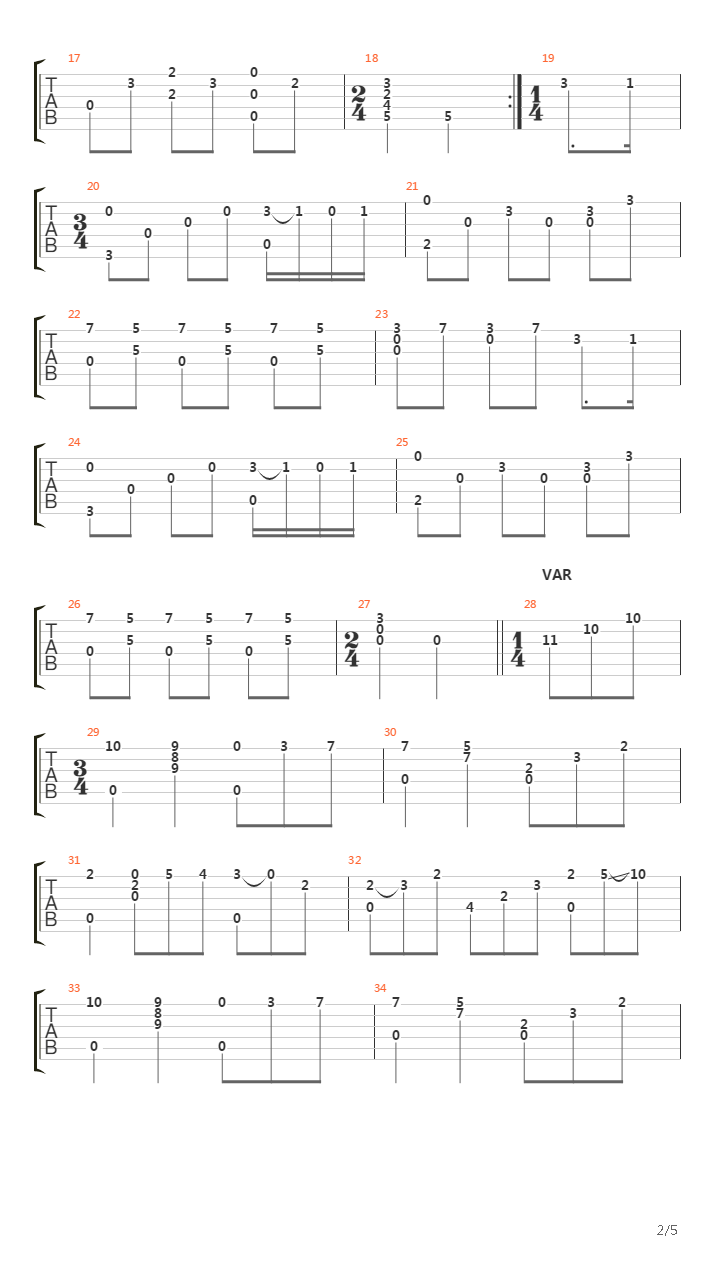 Opus 59 No 43吉他谱