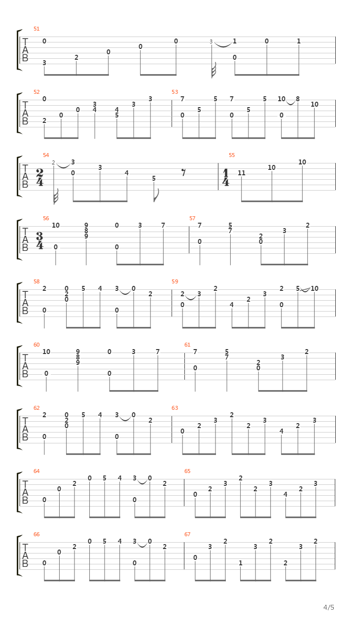 Opus 59 No 43吉他谱