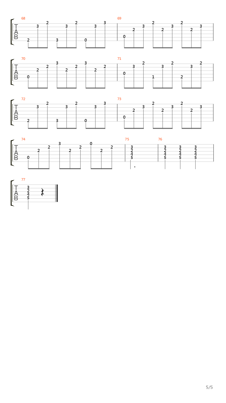 Opus 59 No 43吉他谱