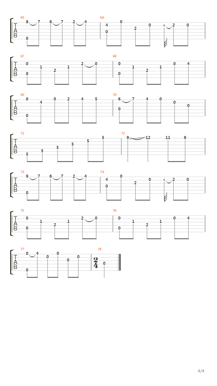 Opus 59 No 46吉他谱