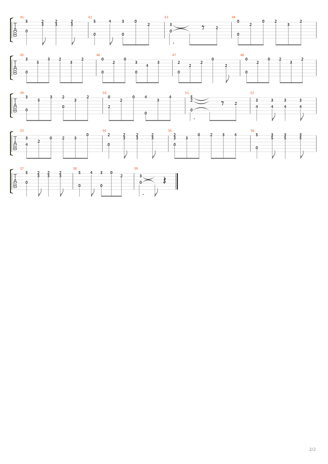 Opus 59 No 6吉他谱