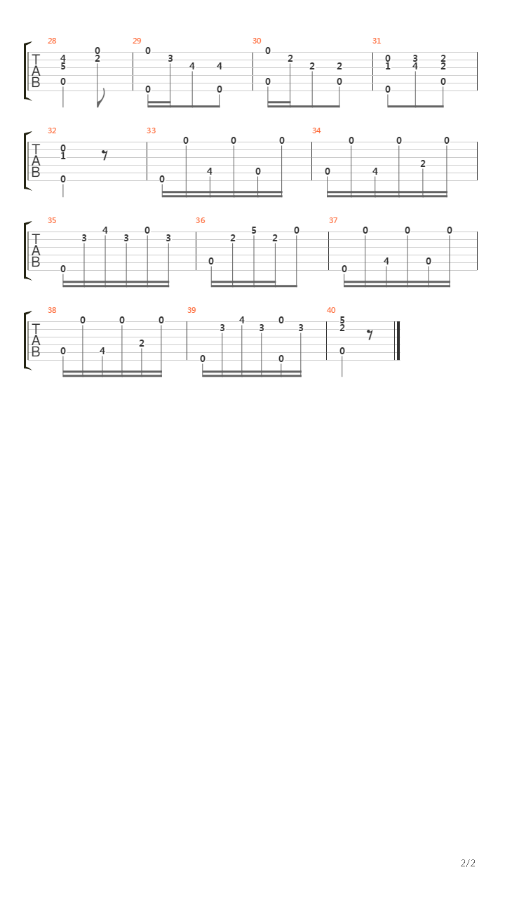 Opus 59 No 7吉他谱