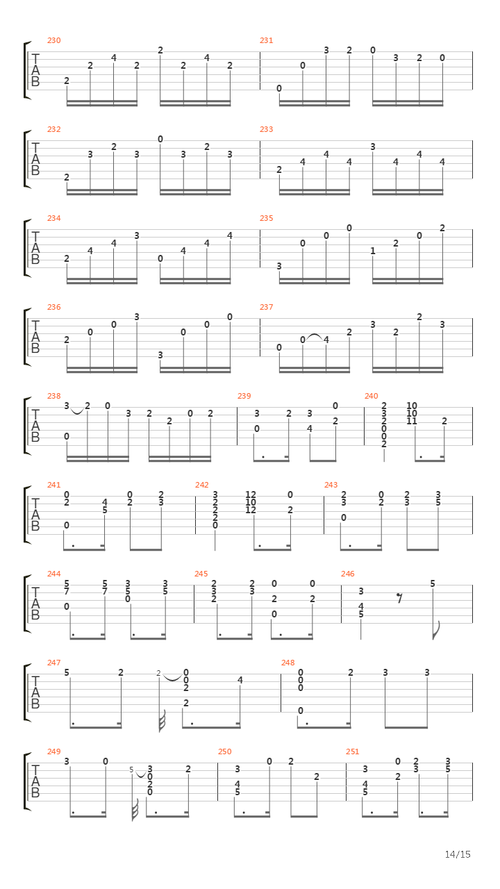 Opus 6 - Introduction, Theme, Variations & Finale吉他谱