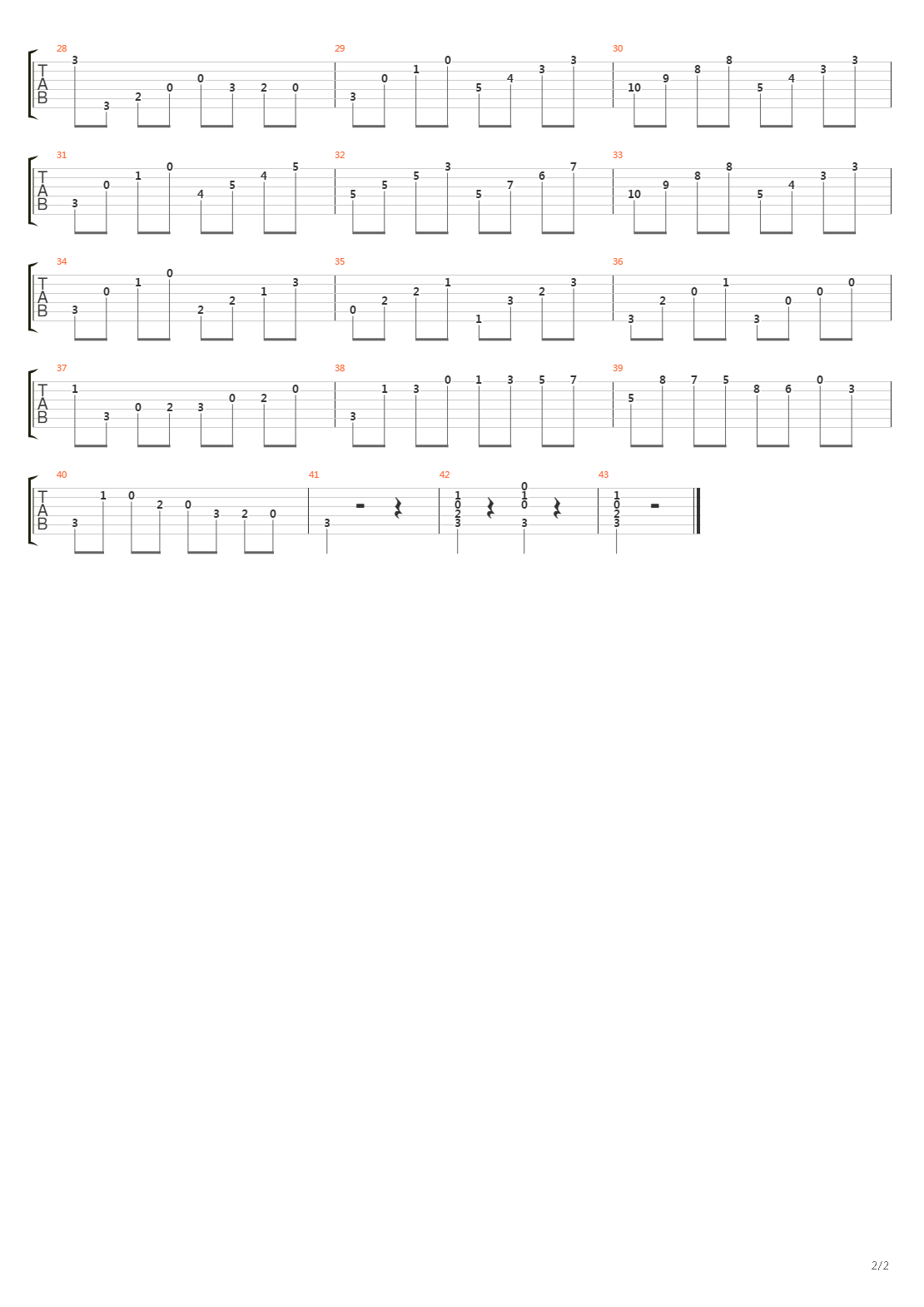 Opus 60 No 1吉他谱