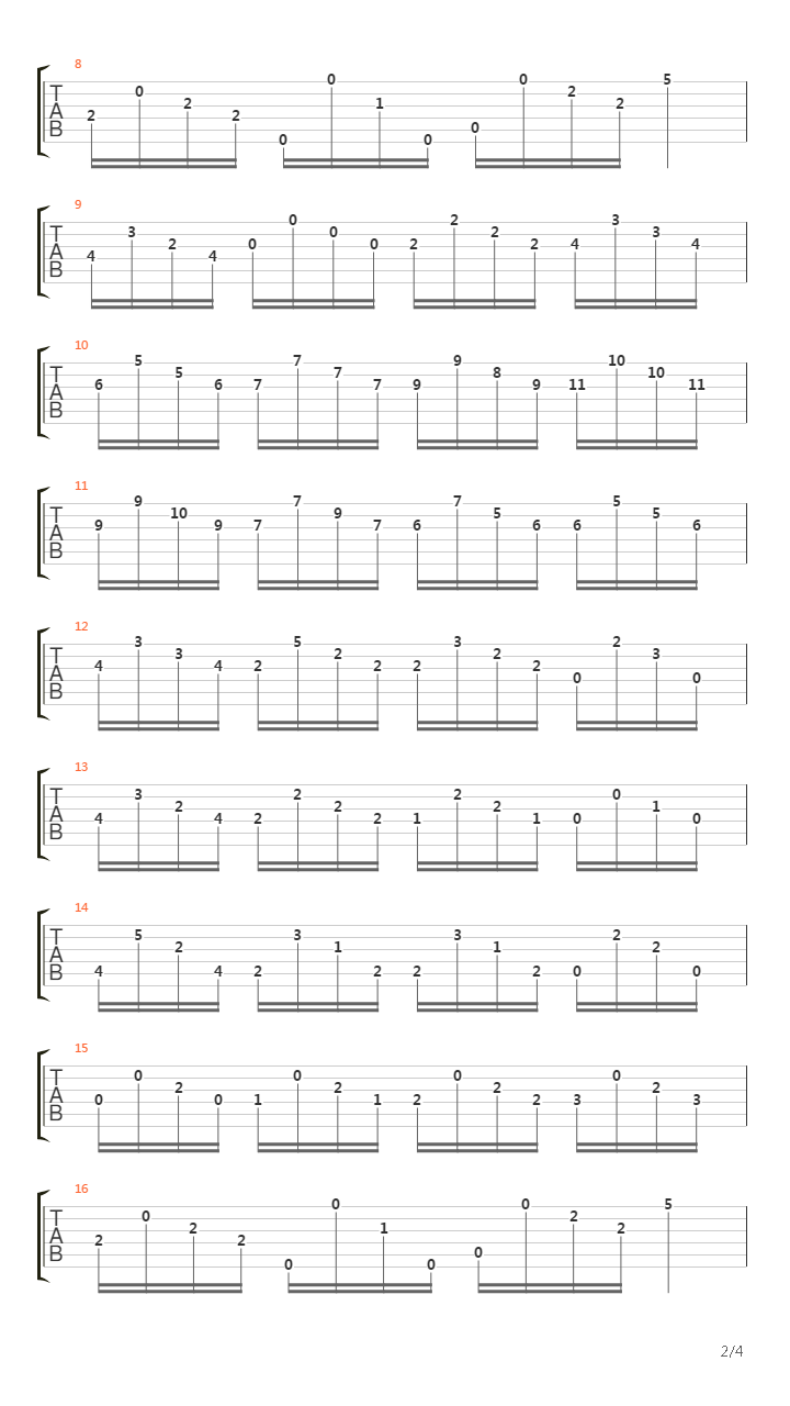 Opus 60 No 12吉他谱