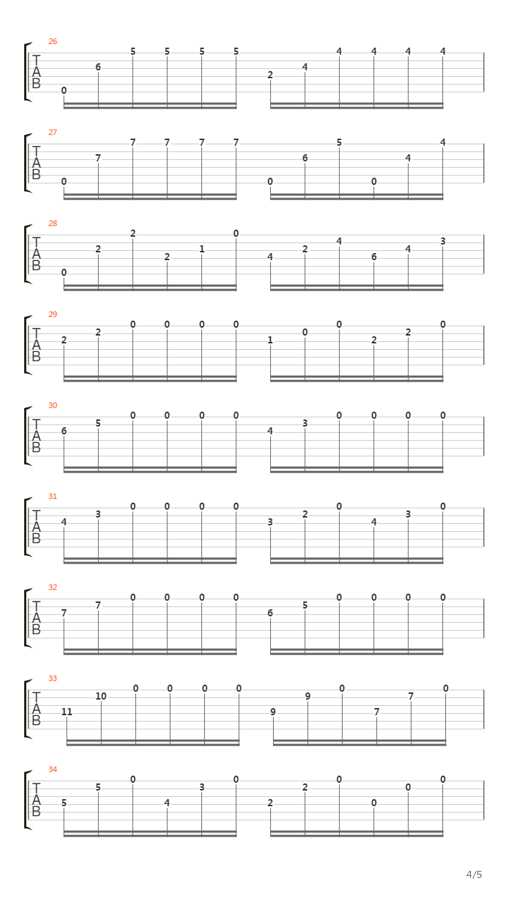 Opus 60 No 13吉他谱